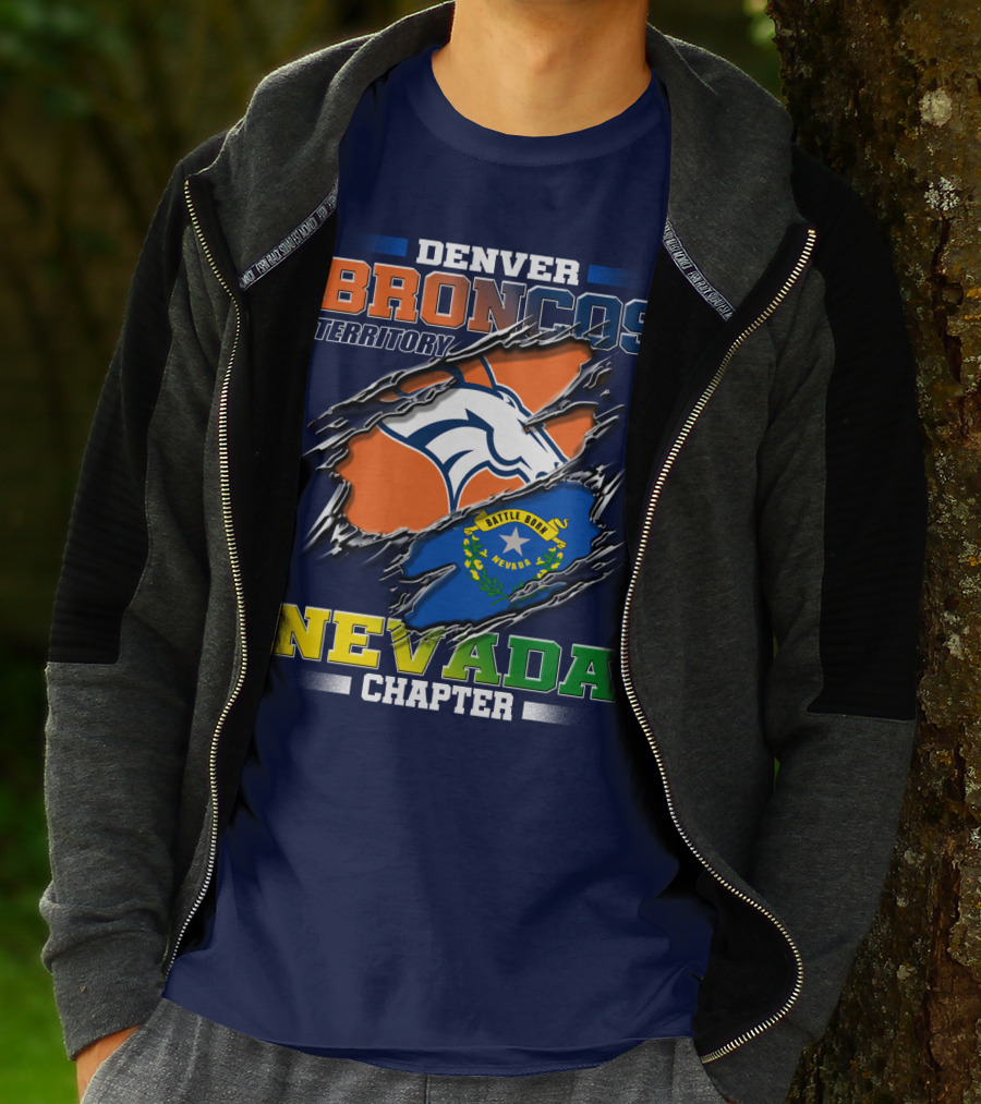 Denver Broncos Territory Nevada Chapter Battle Born T-Shirt