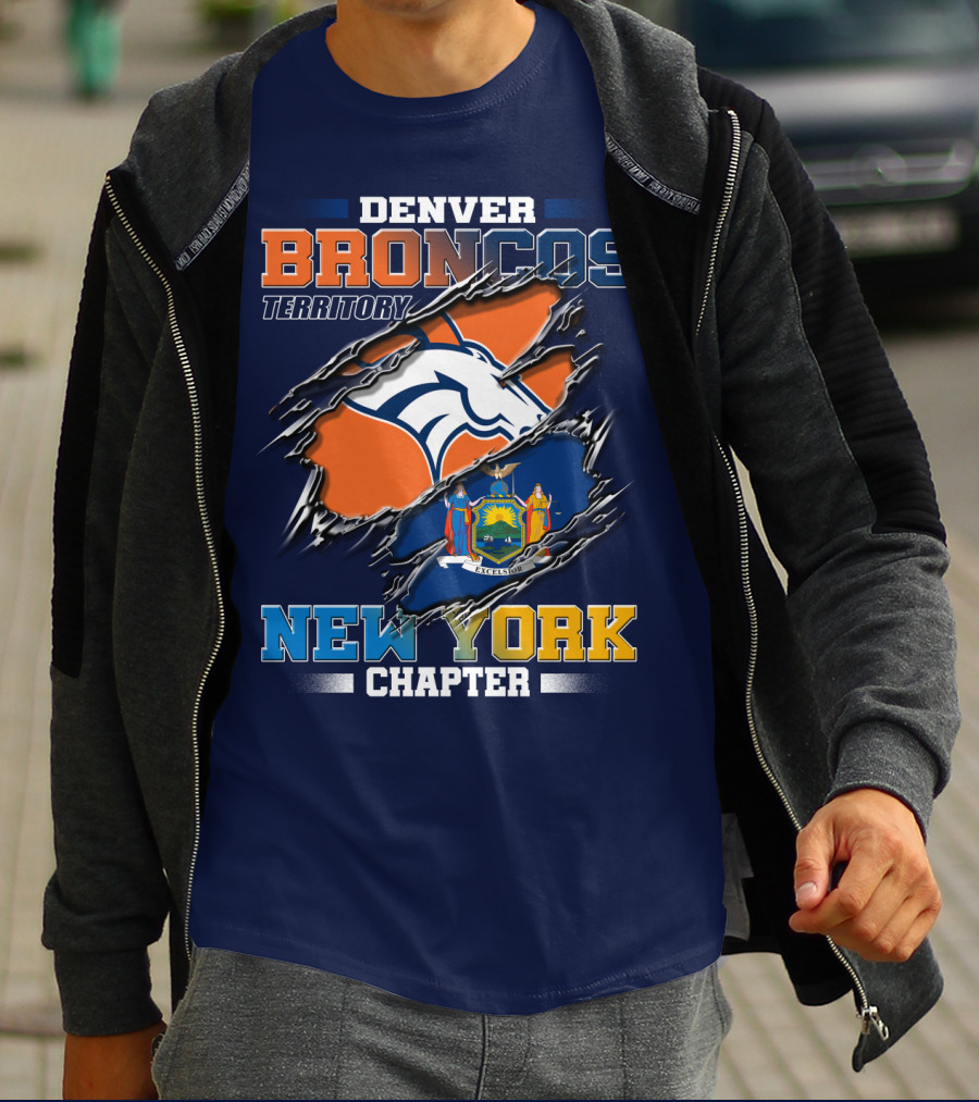 Denver Broncos Territory New York Chapter T-Shirt