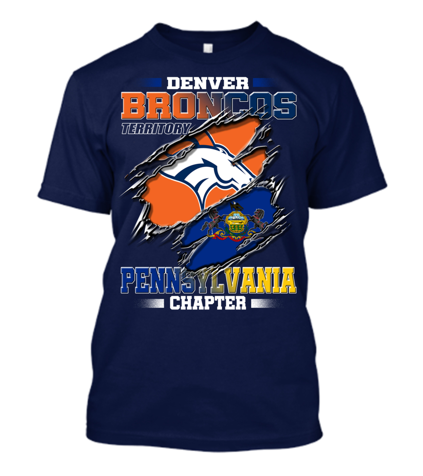 Denver Broncos Territory Pennsylvania Chapter T-Shirt