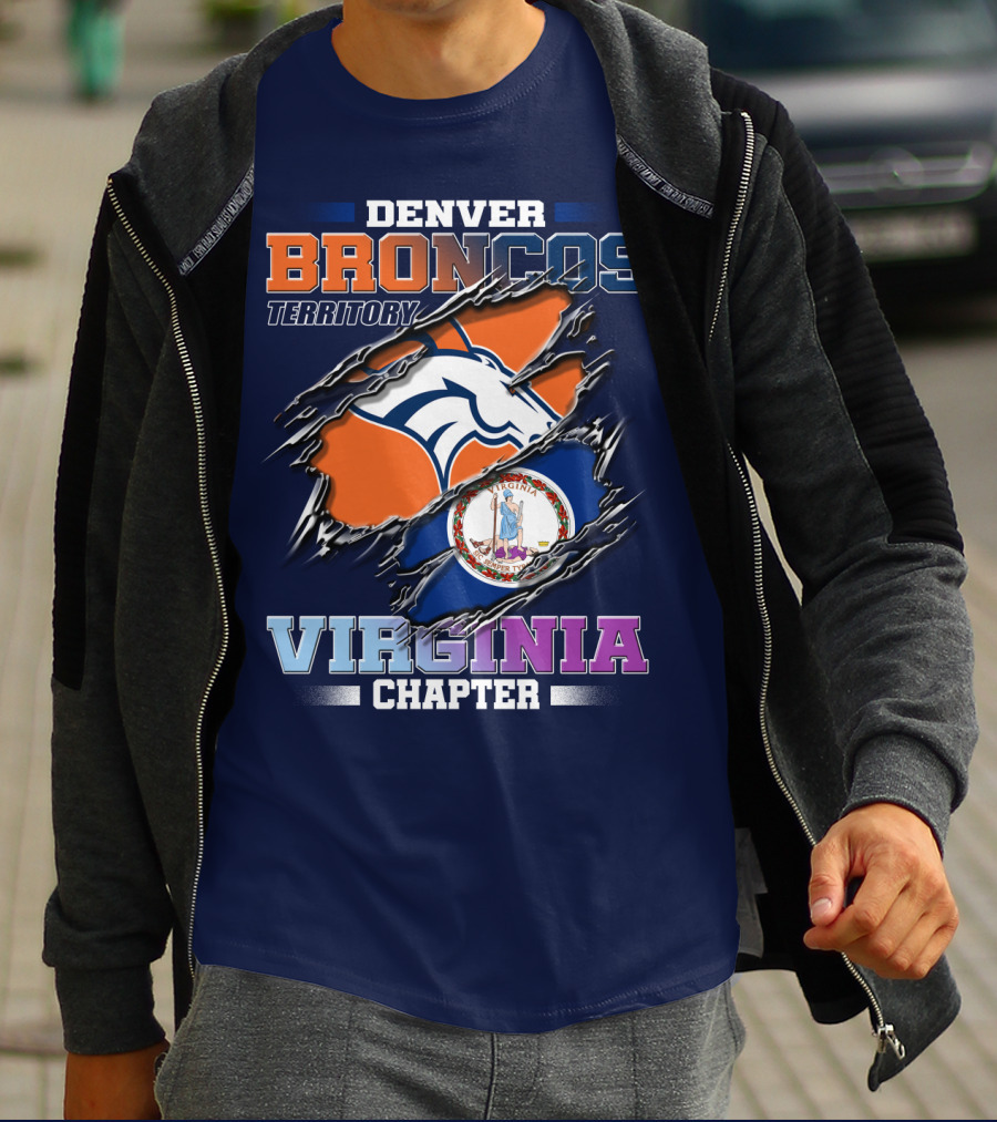 Denver Broncos Territory Virginia Chapter T-Shirt