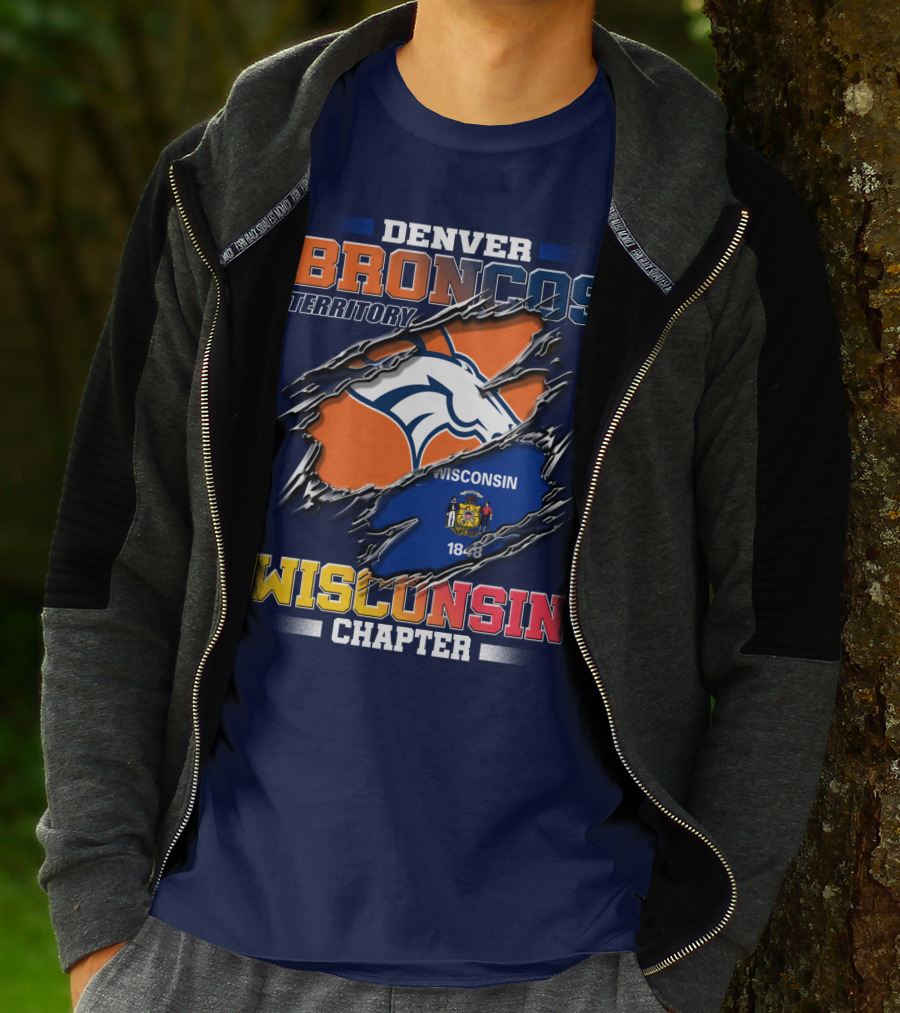 Denver Broncos Territory Wisconsin Chapter 1848 T-Shirt