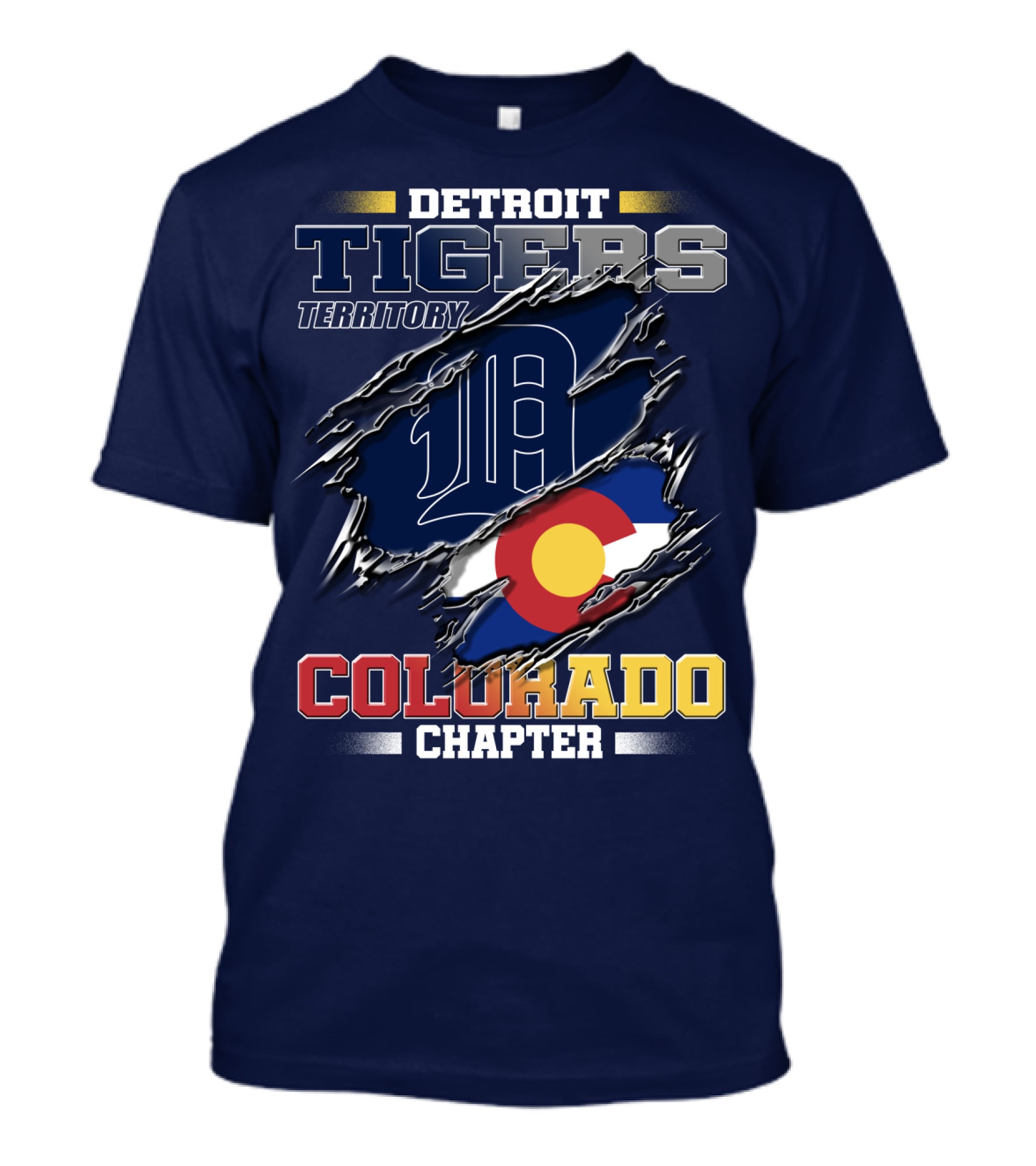 Detroit Tigers Territory Colorado Chapter T-Shirt