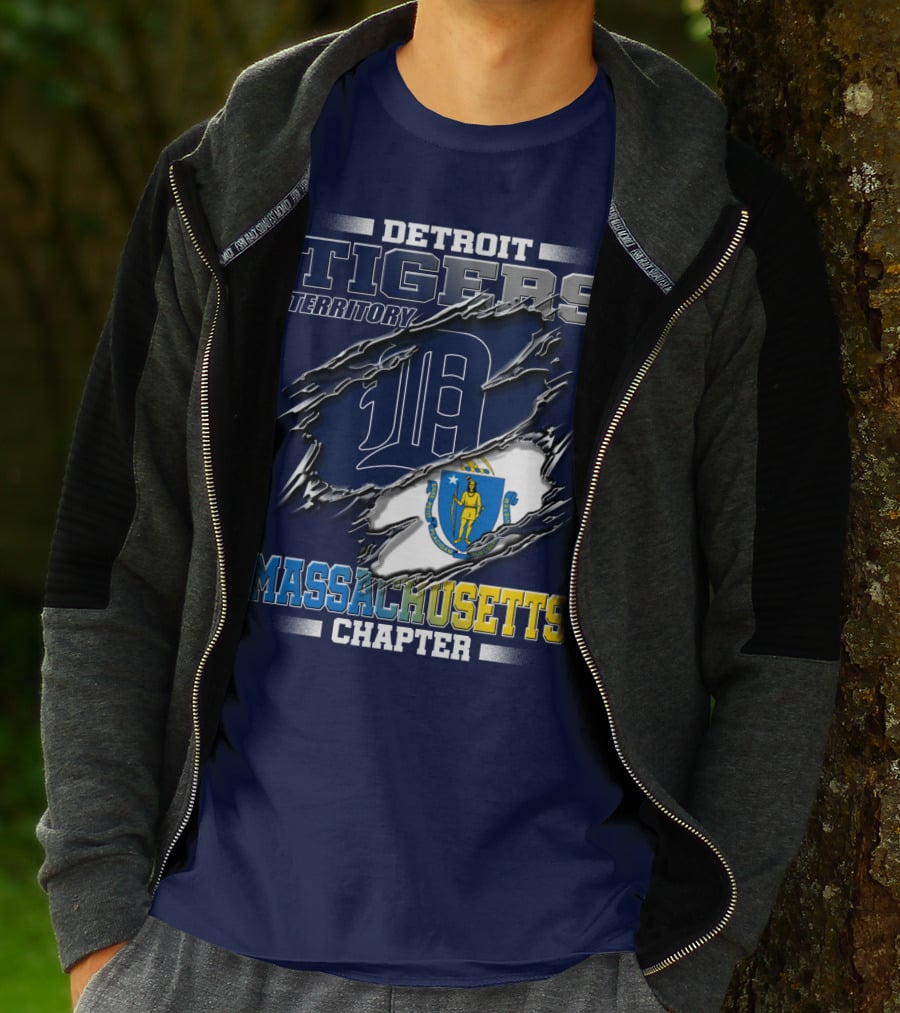 Detroit Tigers Territory Massachusetts Chapter T-Shirt