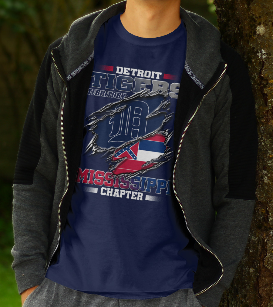 Detroit Tigers Territory Mississippi Chapter T-Shirt