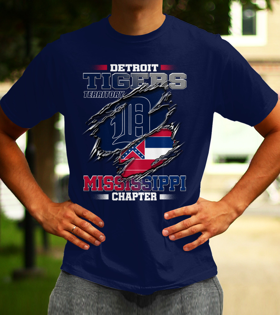 Detroit Tigers Territory Mississippi Chapter T-Shirt