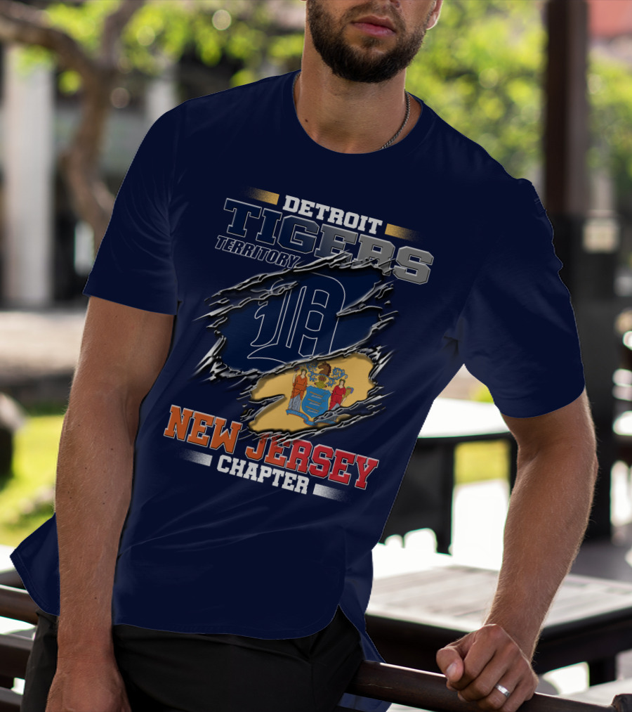 Detroit Tigers Territory New Jersey Chapter T-Shirt
