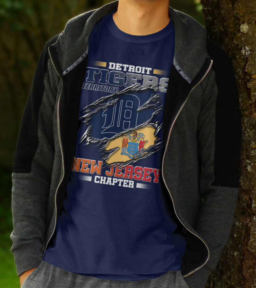 Detroit Tigers Territory New Jersey Chapter T-Shirt