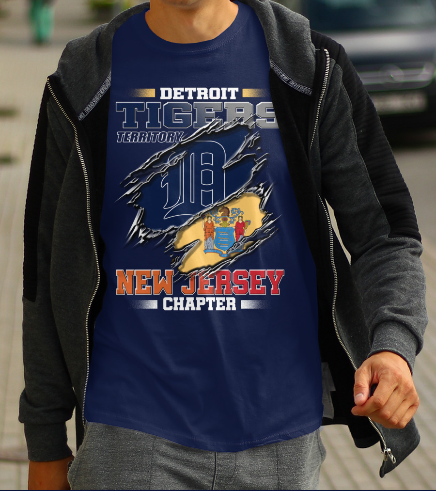 Detroit Tigers Territory New Jersey Chapter T-Shirt
