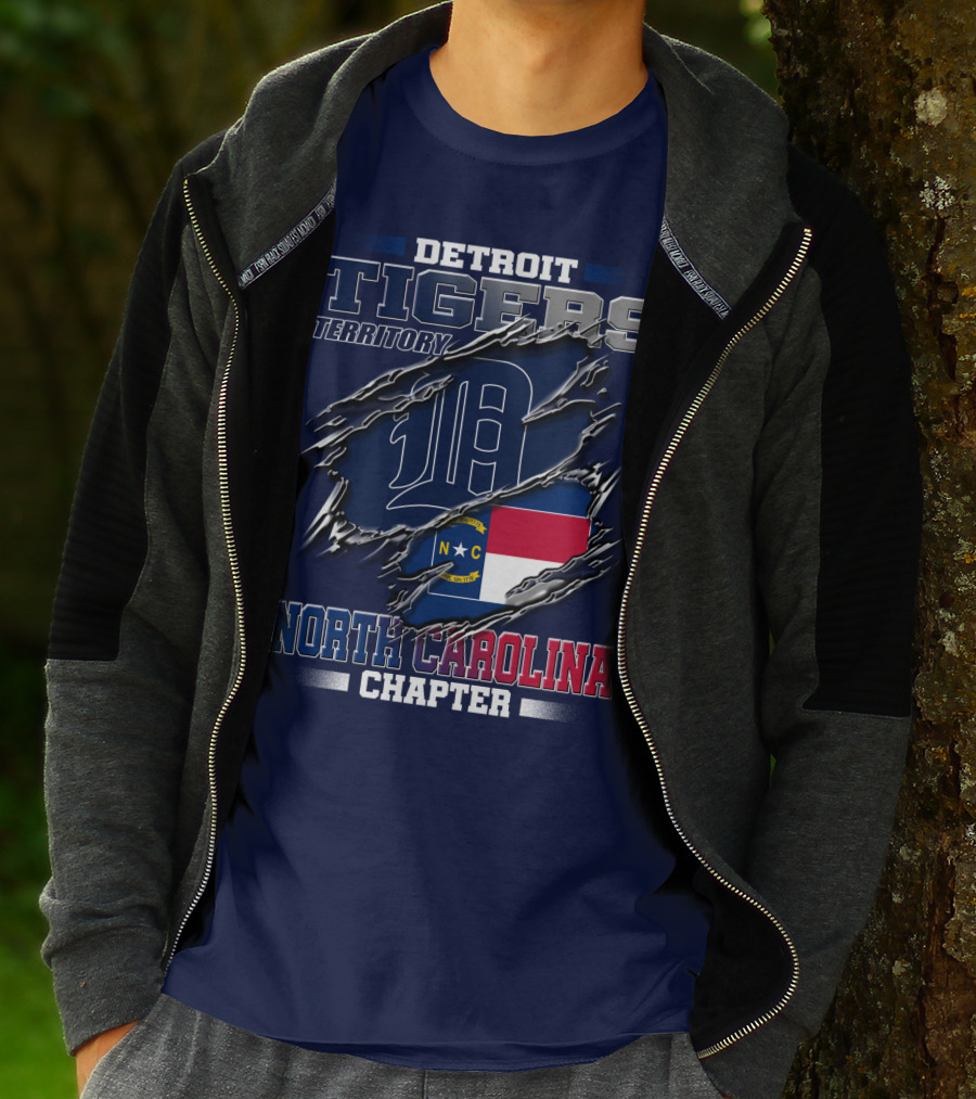 Detroit Tigers Territory North Carolina Chapter T-Shirt