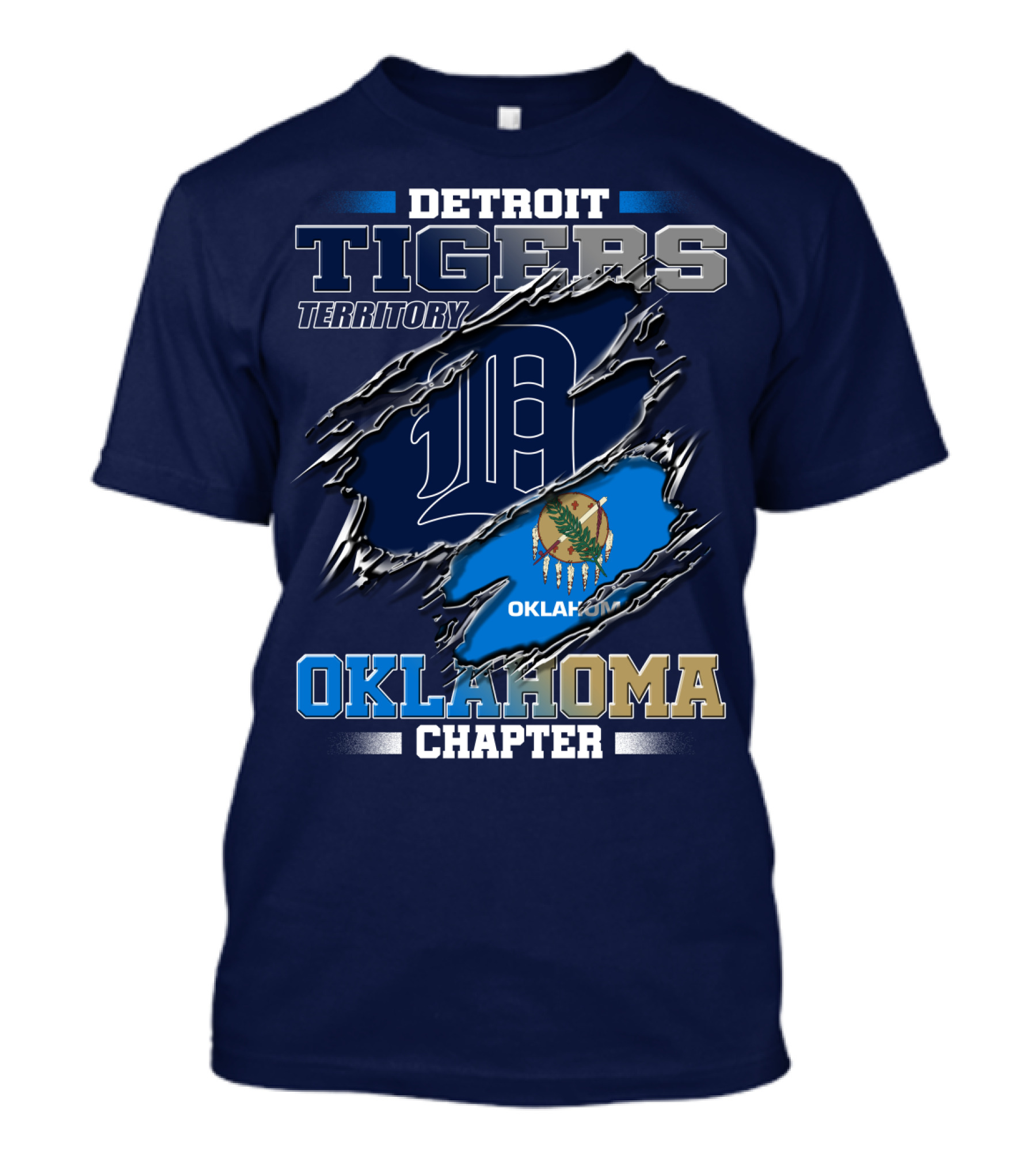 Detroit Tigers Territory Oklahoma Chapter T-Shirt