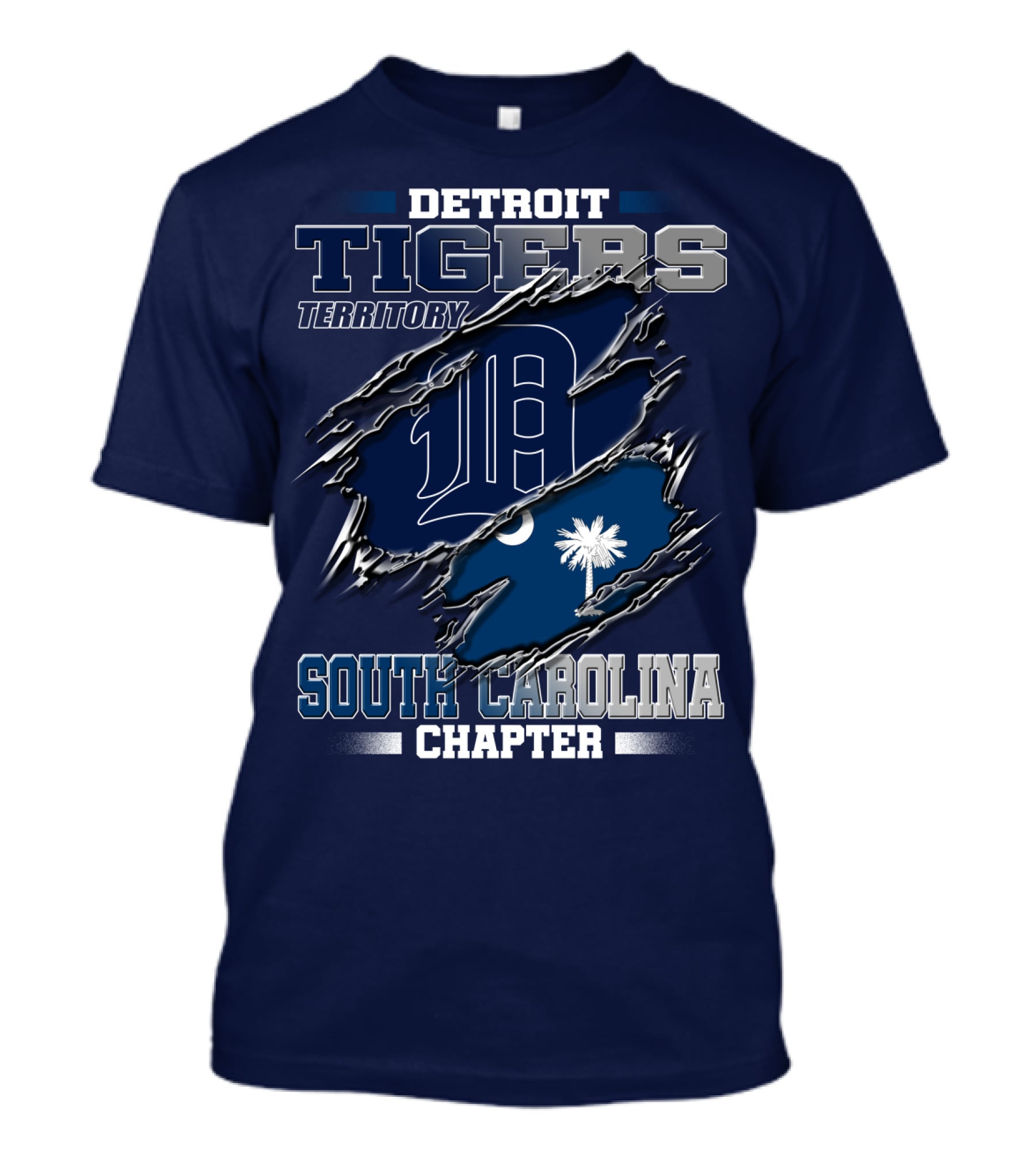 Detroit Tigers Territory South Carolina Chapter T-Shirt
