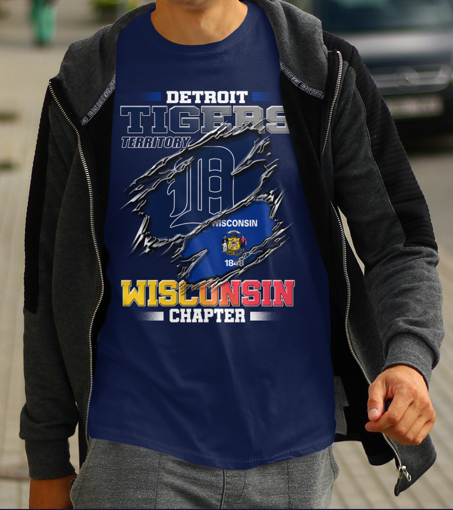 Detroit Tigers Territory Wisconsin Chapter 1848 T-Shirt