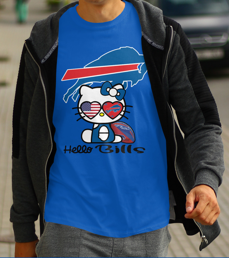 Hello Bills Buffalo Bills Football Hello Kitty T-Shirt