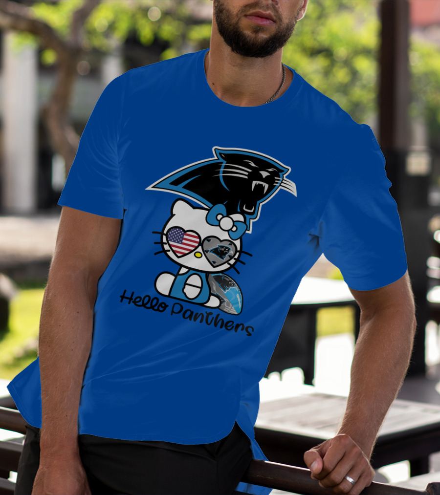 Hello Panthers Carolina Panthers Football T-Shirt