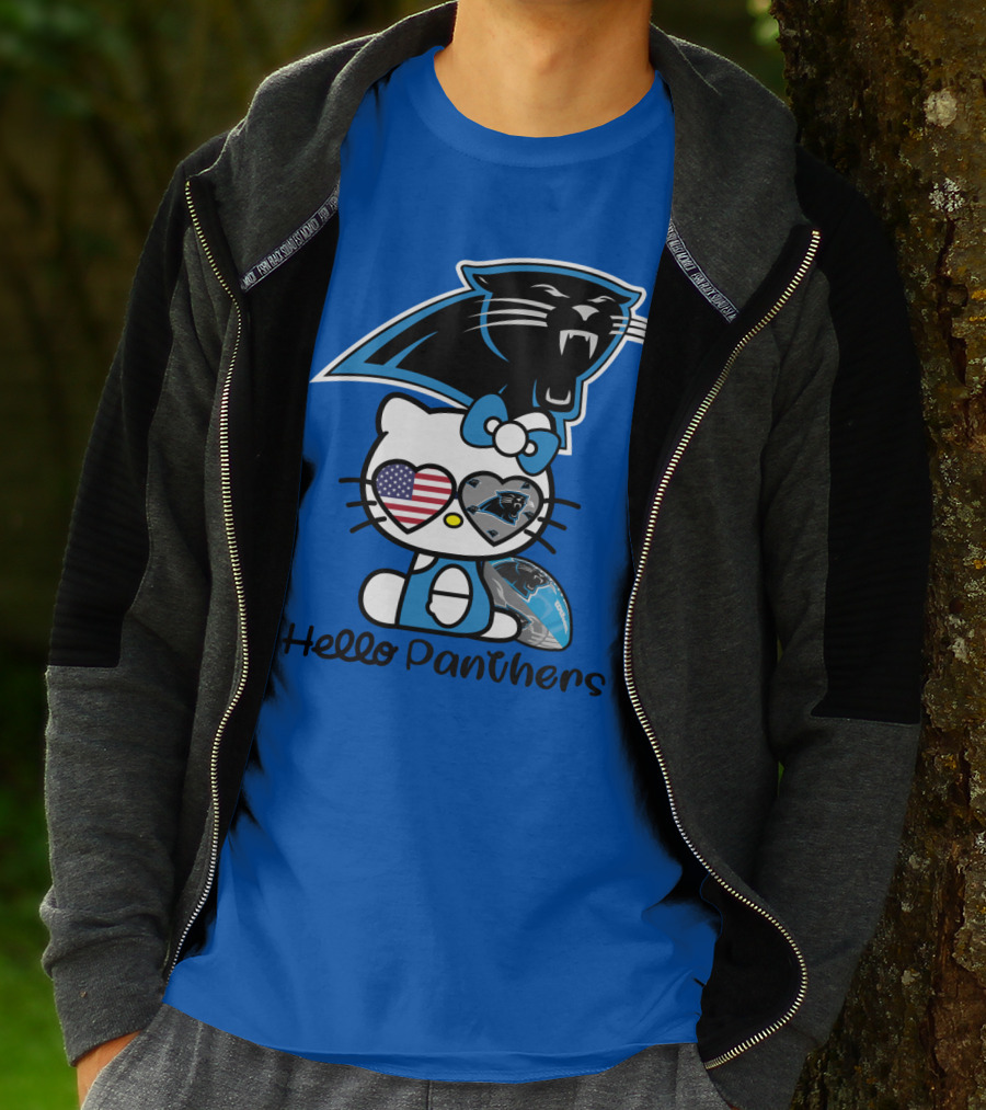 Hello Panthers Carolina Panthers Football T-Shirt