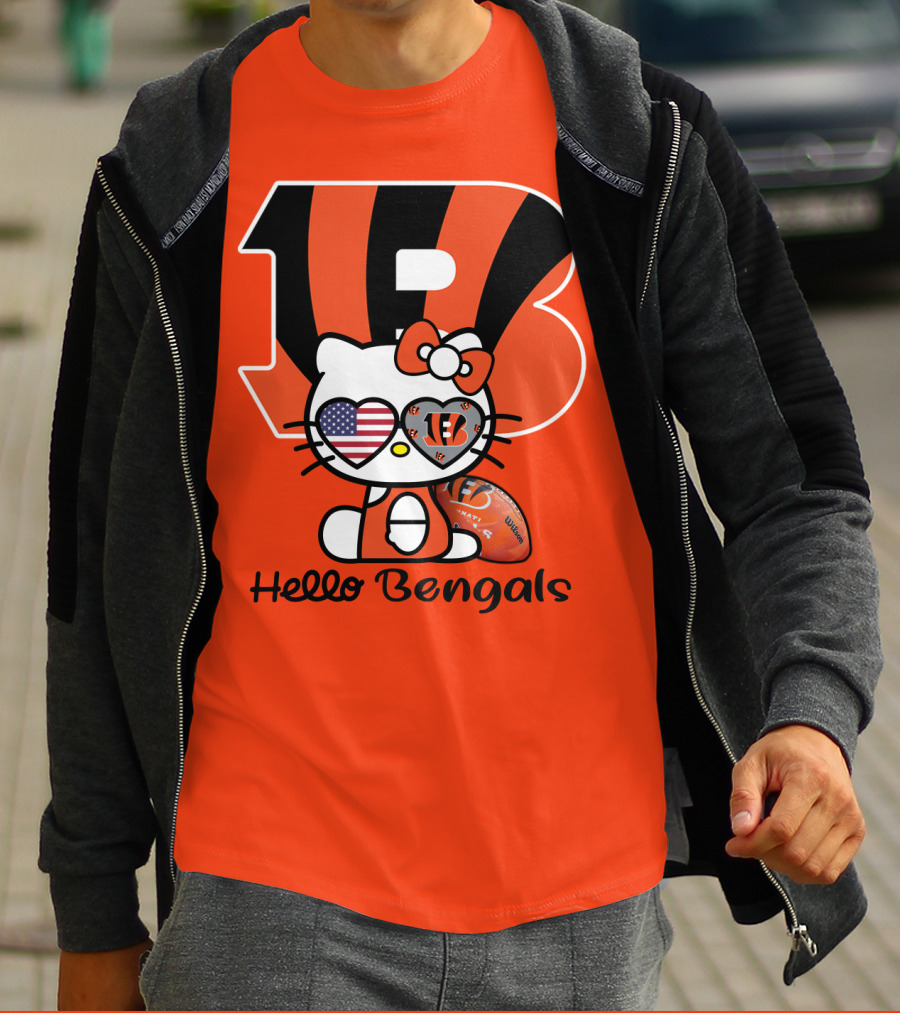 Hello Bengals Cincinnati Nfl Team T-Shirt