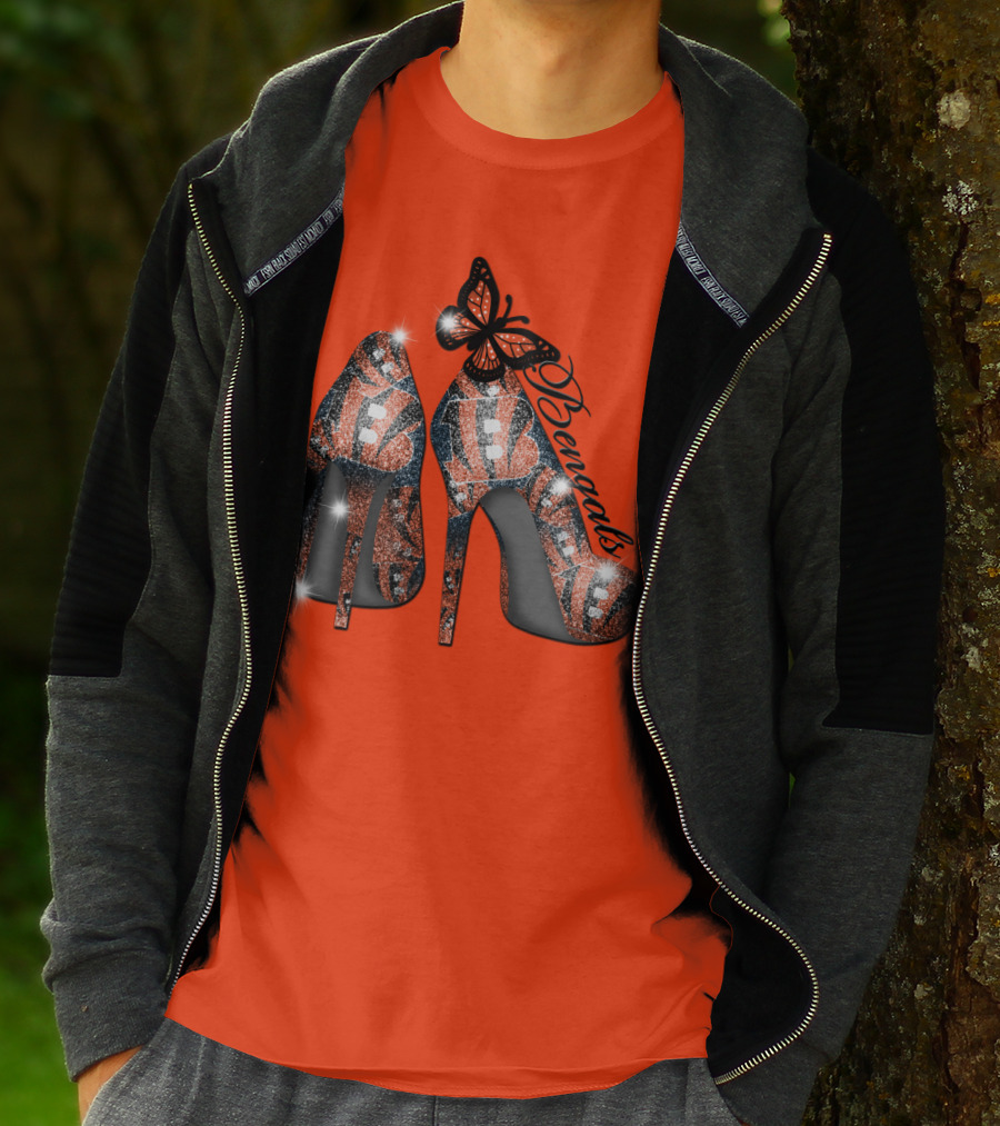 Bengals High Heels Butterfly T-Shirt