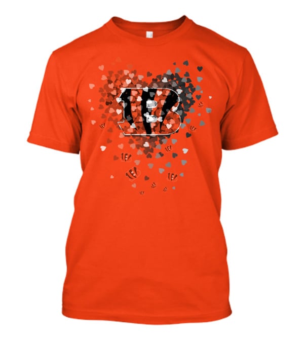 Cincinnati Bengals Heart T-Shirt