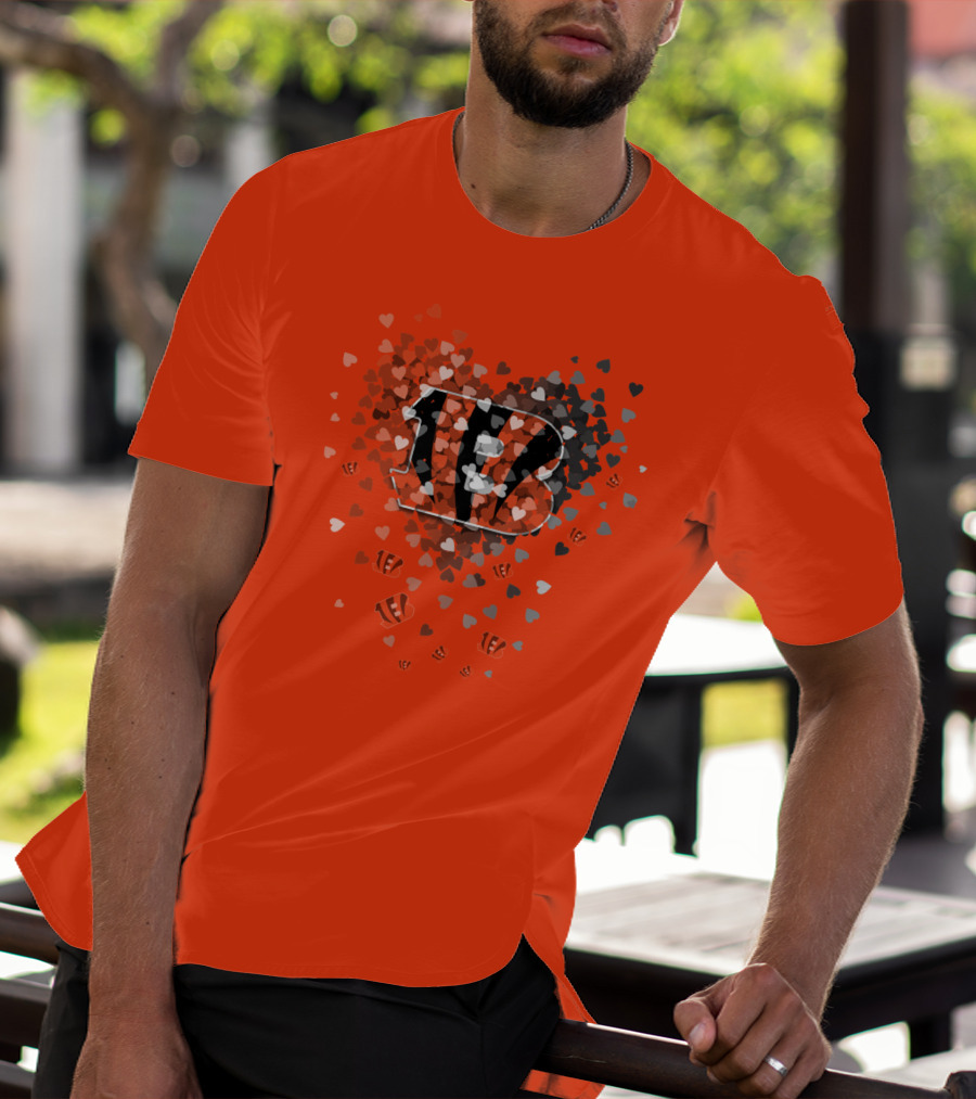 Cincinnati Bengals Heart T-Shirt