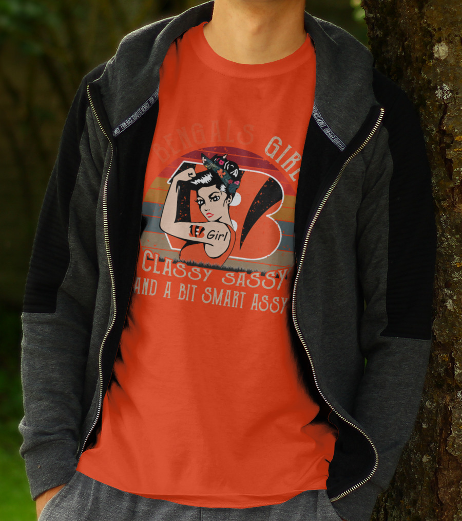 Bengals Girl Classy Sassy And A Bit Smart Assy T-Shirt