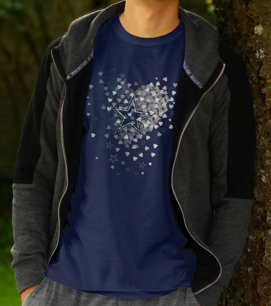 Dallas Cowboys Star Heart Cluster T-Shirt
