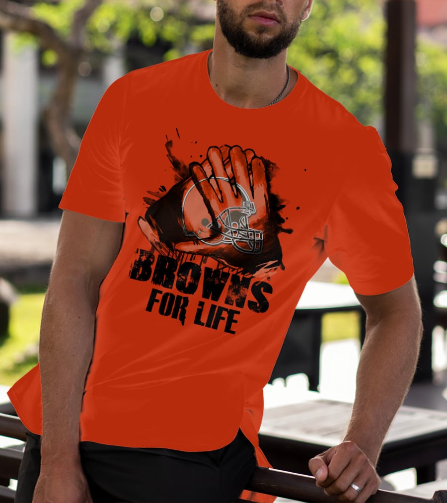 Browns For Life Cleveland Browns T-Shirt