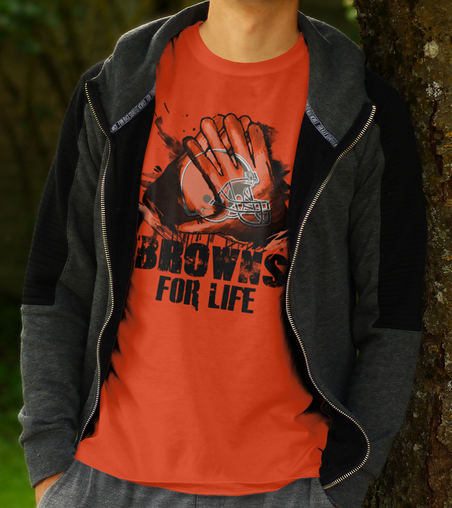 Browns For Life Cleveland Browns T-Shirt