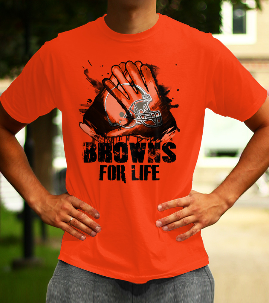 Browns For Life Cleveland Browns T-Shirt