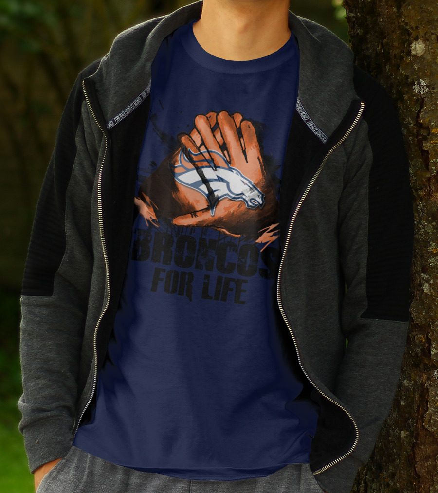 Broncos For Life Denver Broncos Glove T-Shirt