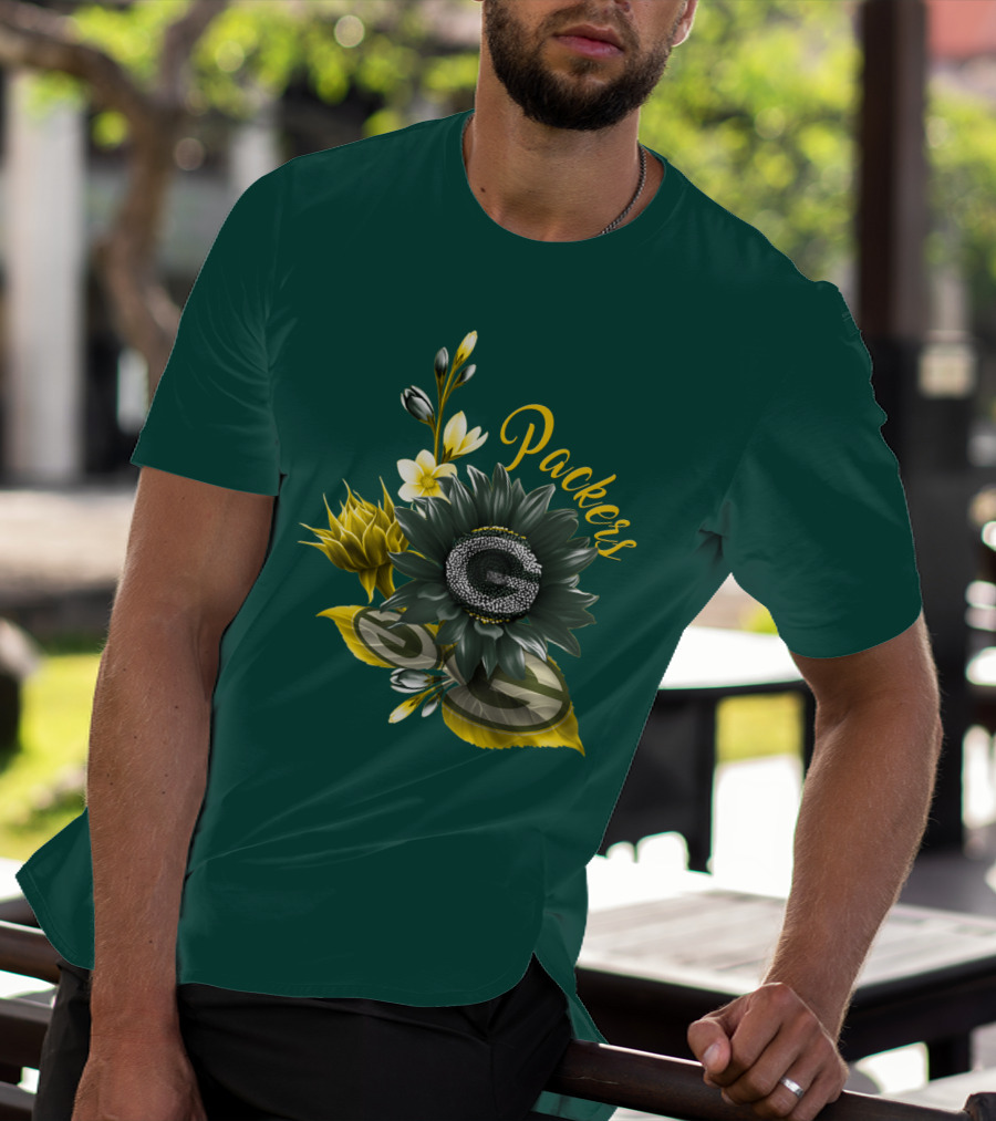 Packers G Floral Green Bay Packers T-Shirt