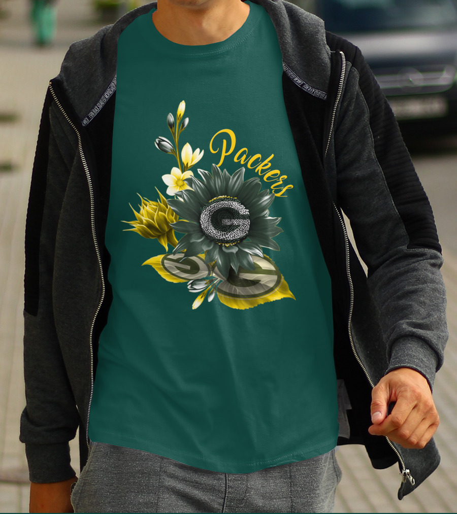 Packers G Floral Green Bay Packers T-Shirt