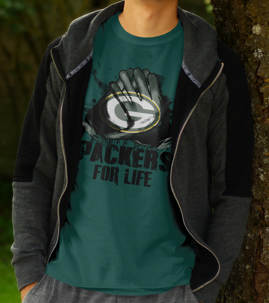 Packers For Life Green Bay Packers G T-Shirt