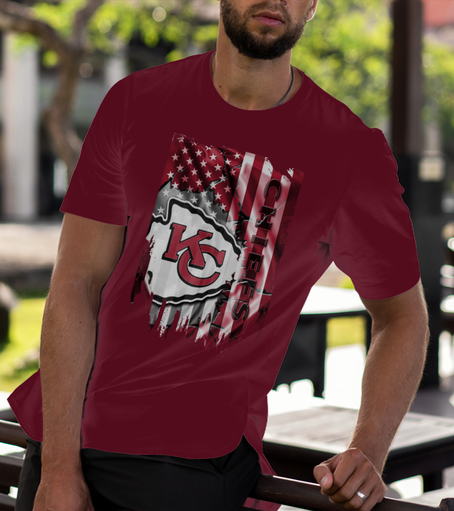 Kc Chiefs American Flag T-Shirt