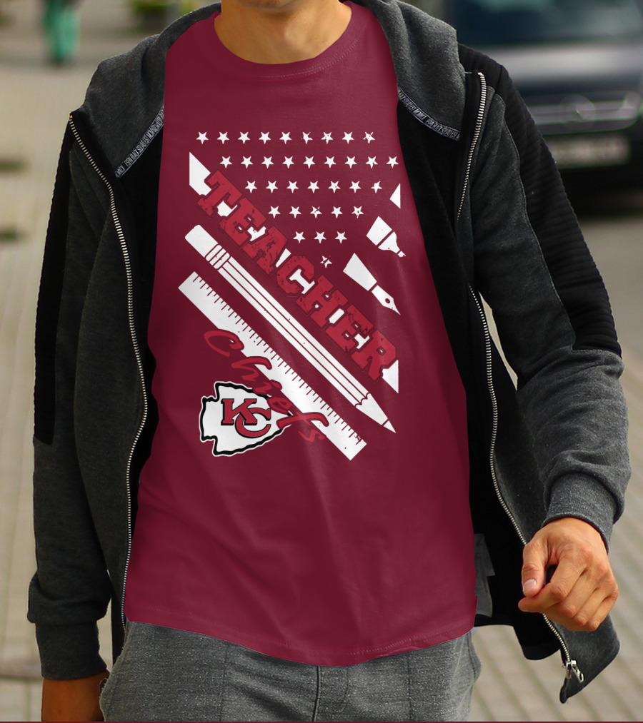 Kansas City Chiefs Teacher Stars And Stripes T-Shirt