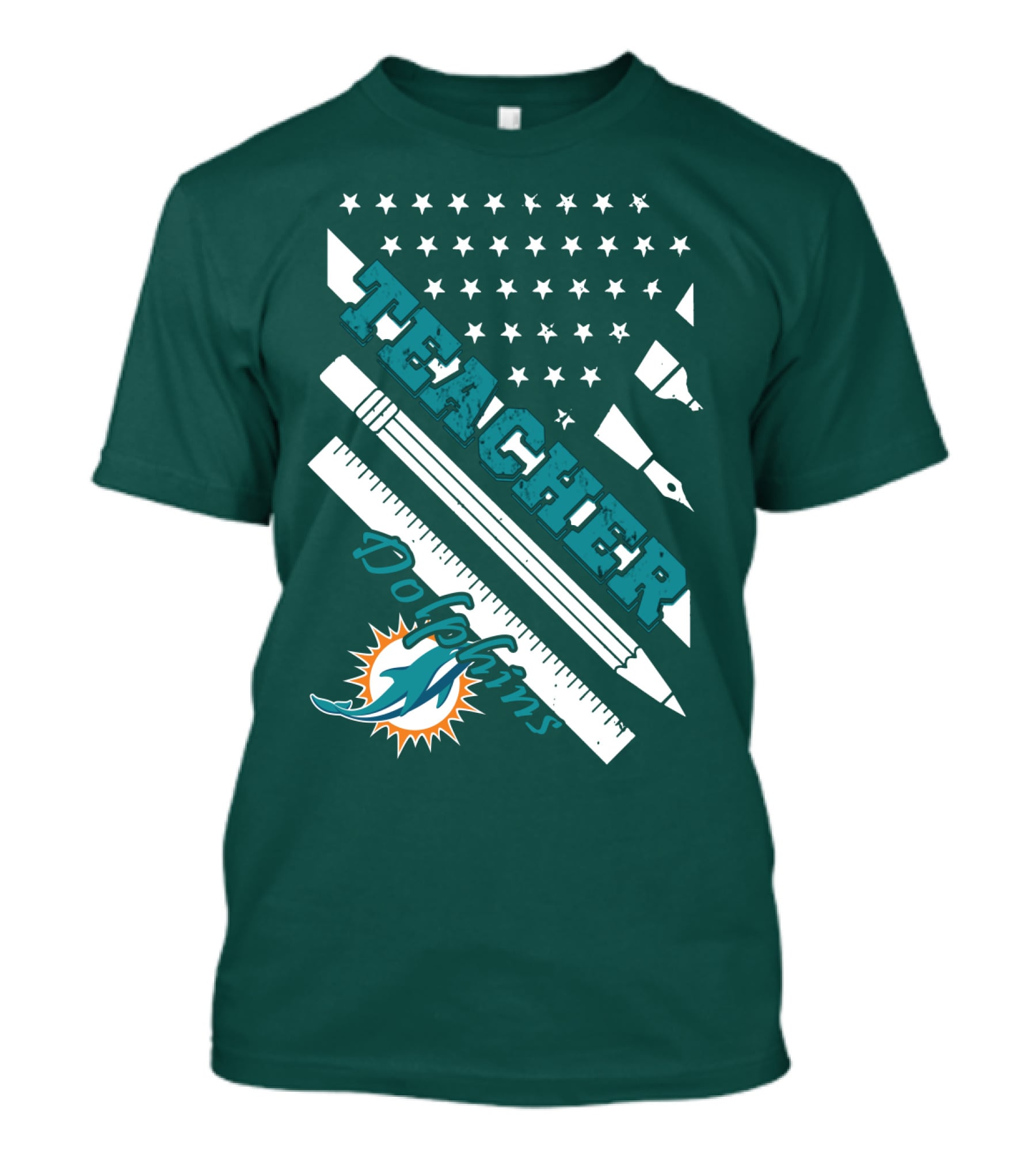 Teacher Miami Dolphins T-Shirt