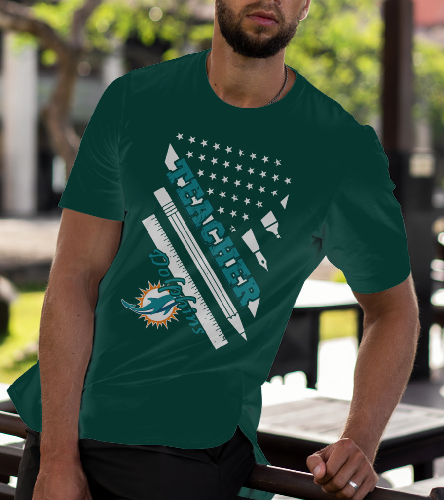 Teacher Miami Dolphins T-Shirt