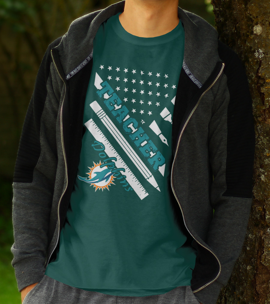 Teacher Miami Dolphins T-Shirt