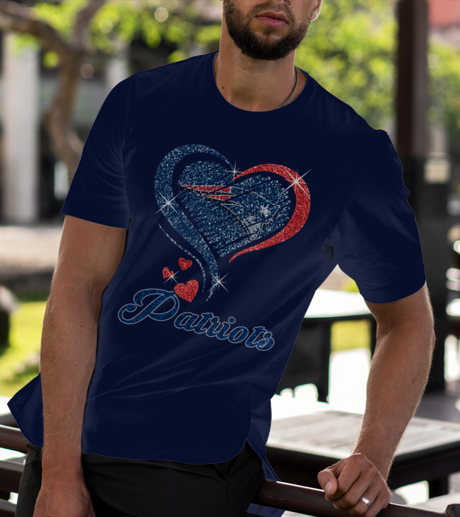 Patriots Heart Glitter T-Shirt