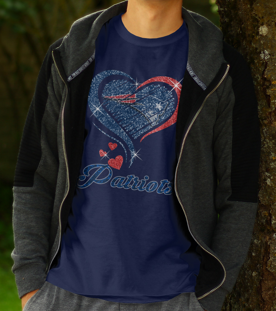 Patriots Heart Glitter T-Shirt