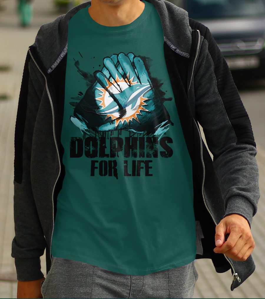 Dolphins For Life Miami Dolphins T-Shirt