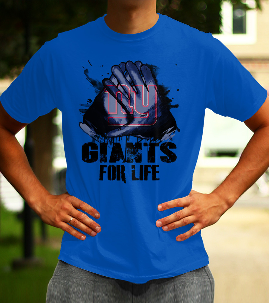 Newyork Giants For Life Ny Giants Fan Gear T-Shirt