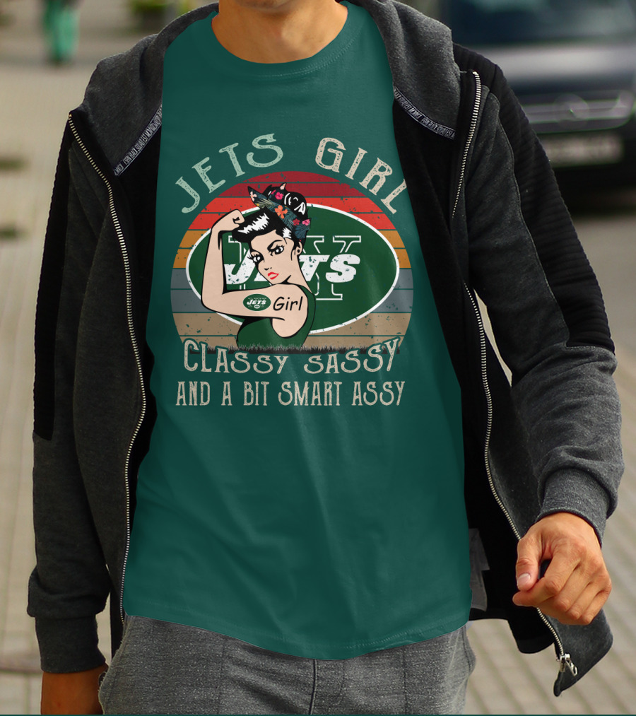 Jets Girl Classy Sassy And A Bit Smart Assy T-Shirt