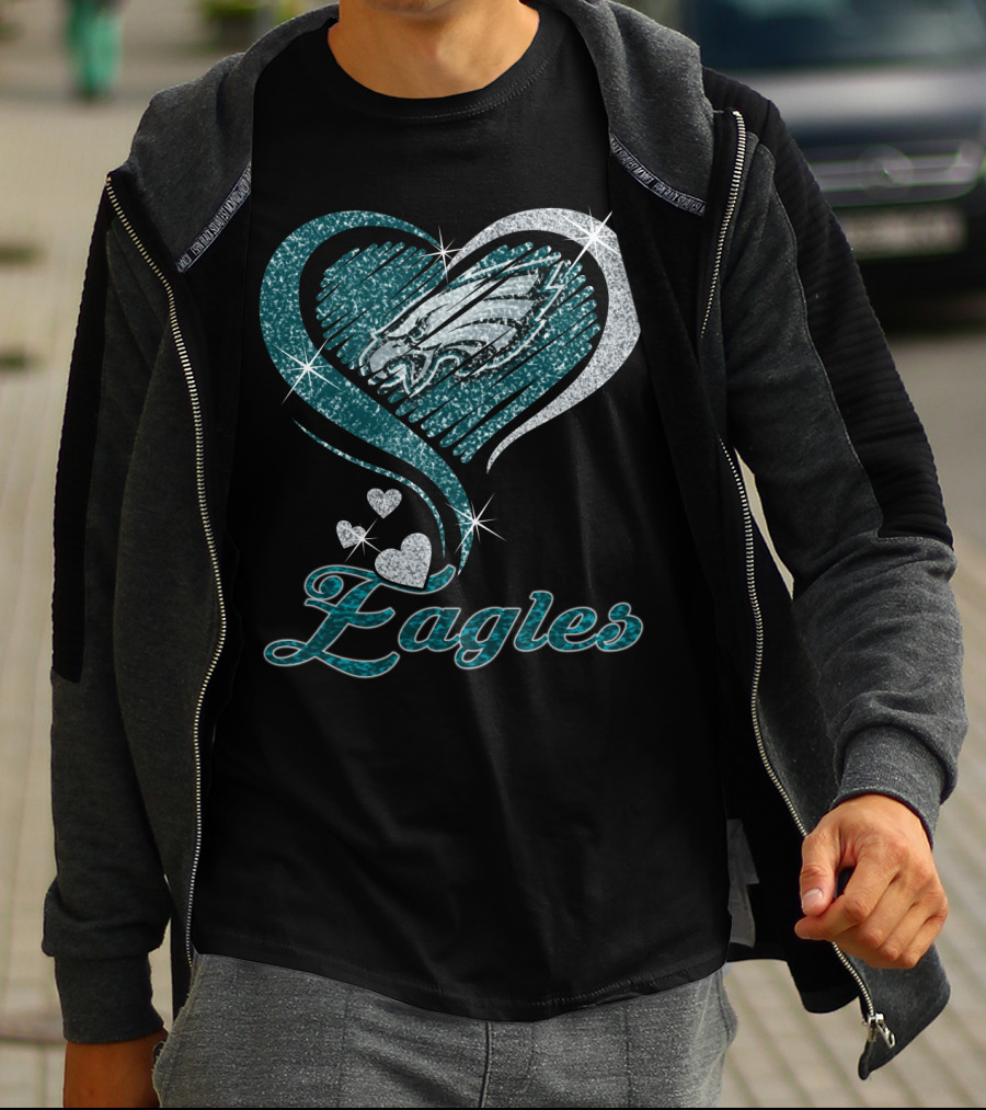 Philadelphia Eagles Heart T-Shirt