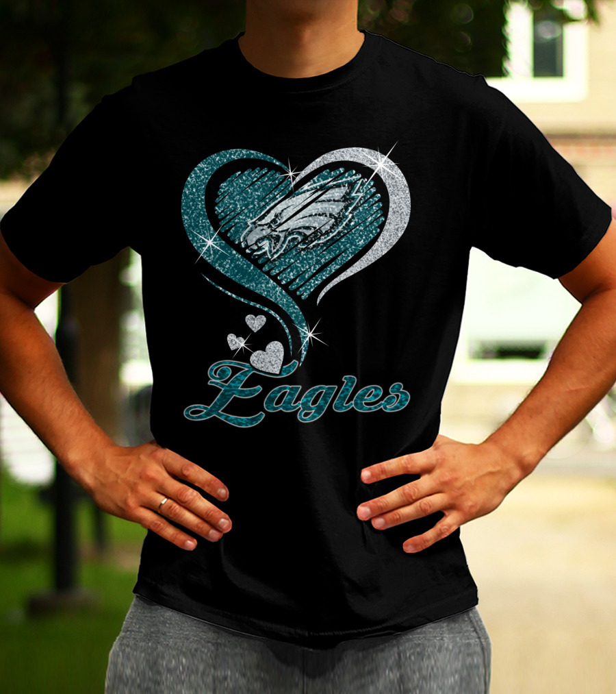 Philadelphia Eagles Heart T-Shirt