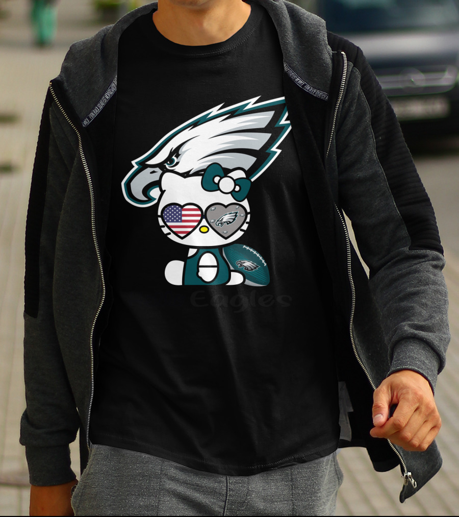 Hello Eagles Philadelphia Eagles Football Team Fan T-Shirt