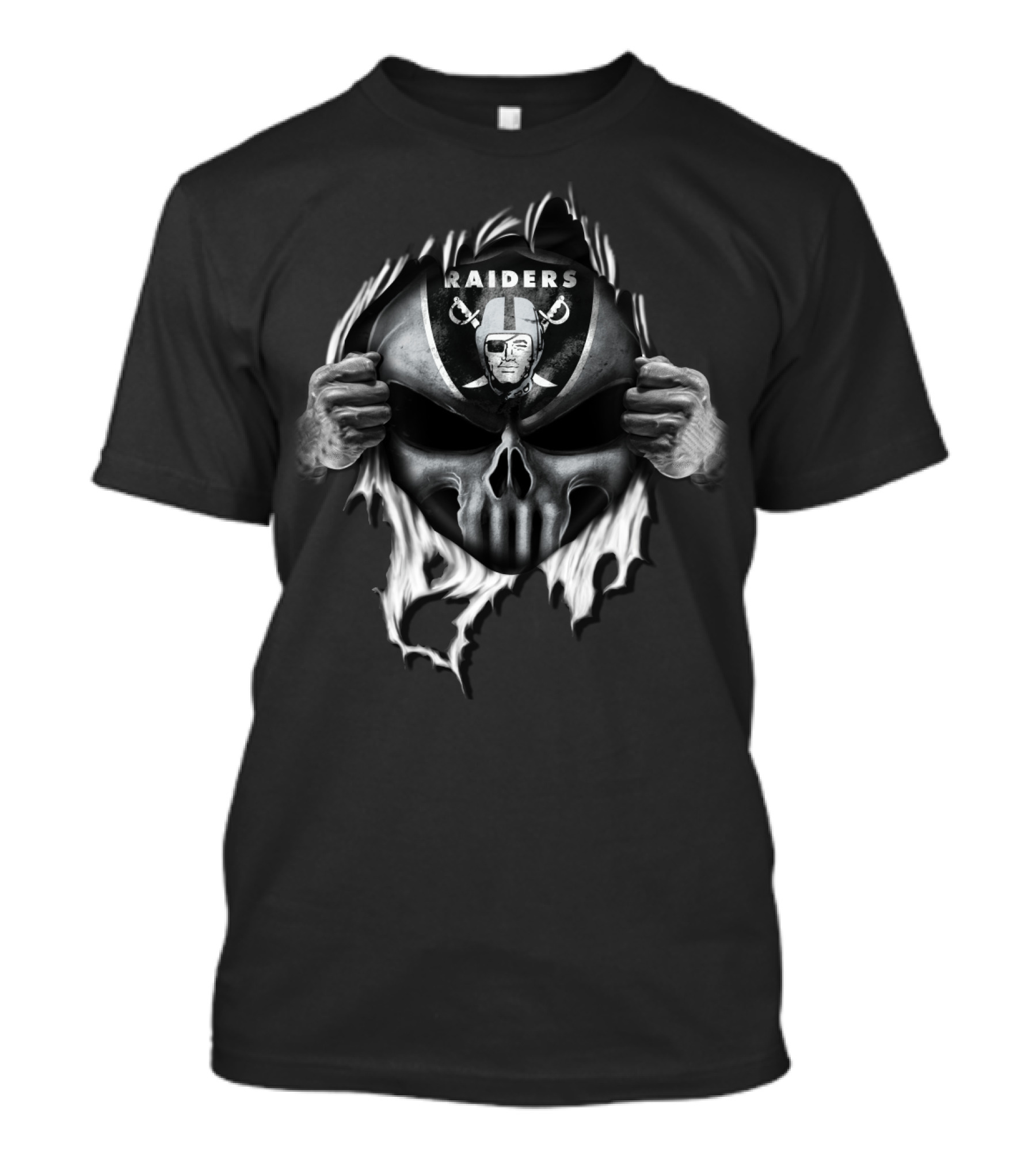 Raiders Skull Mask With Vintage T-Shirt