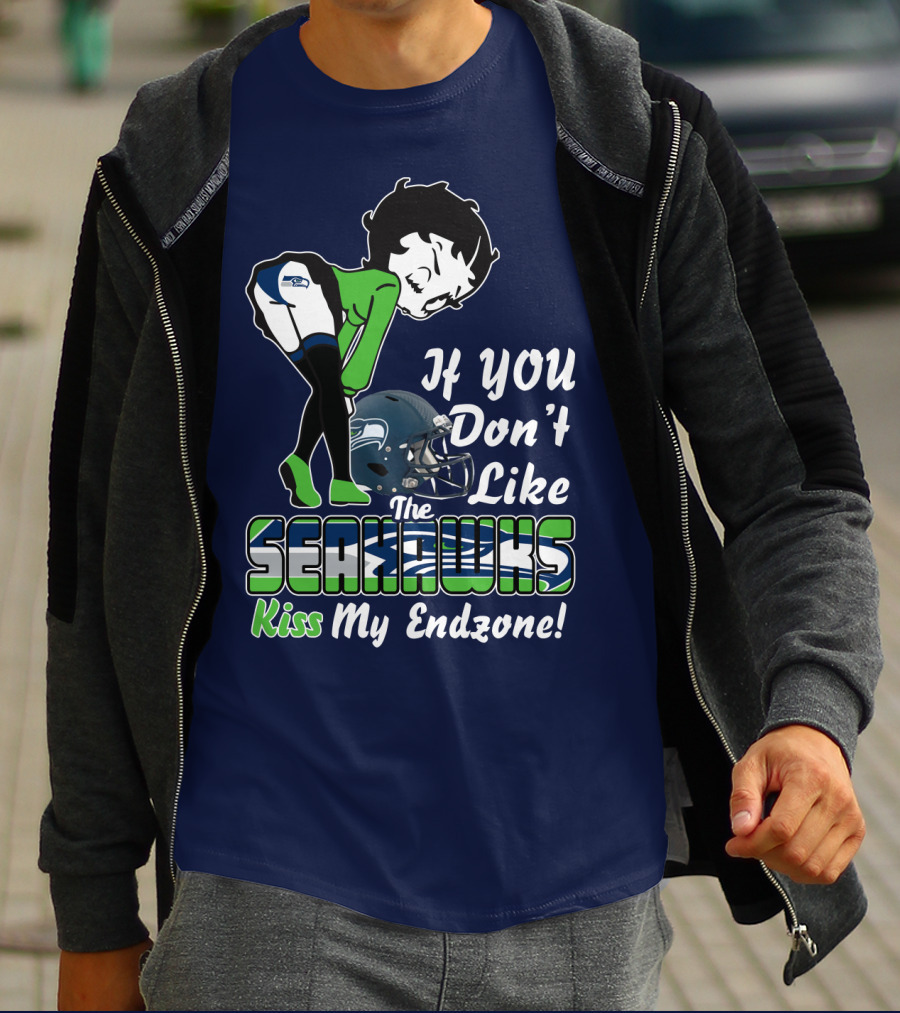 If You Don't Like The Seahawks Kiss My Endzone T-Shirt
