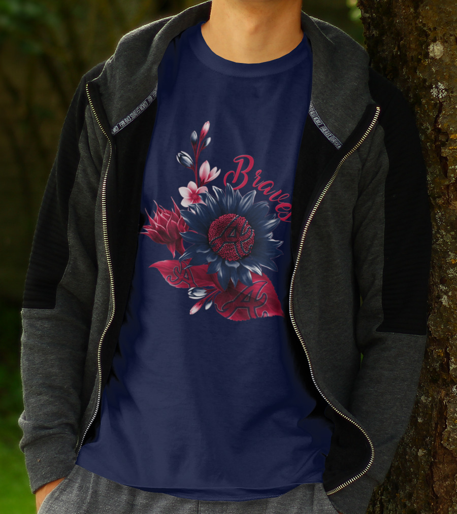Atlanta Braves Floral A T-Shirt