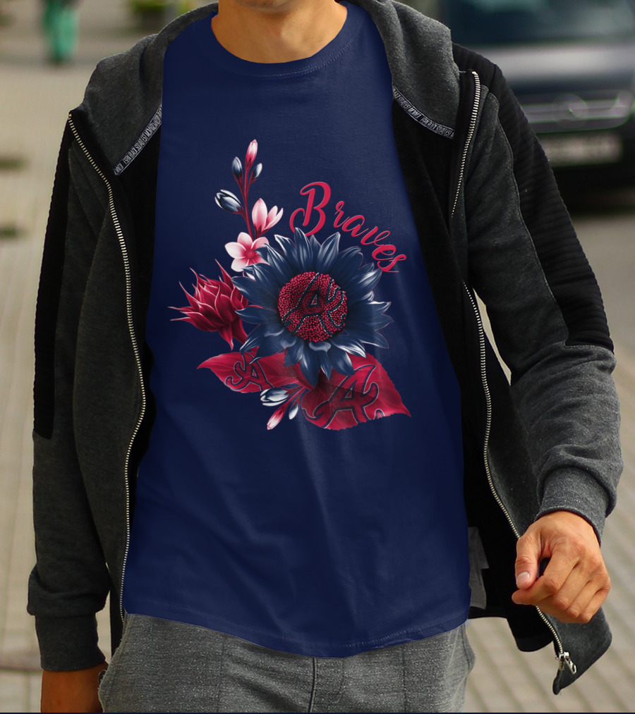 Atlanta Braves Floral A T-Shirt