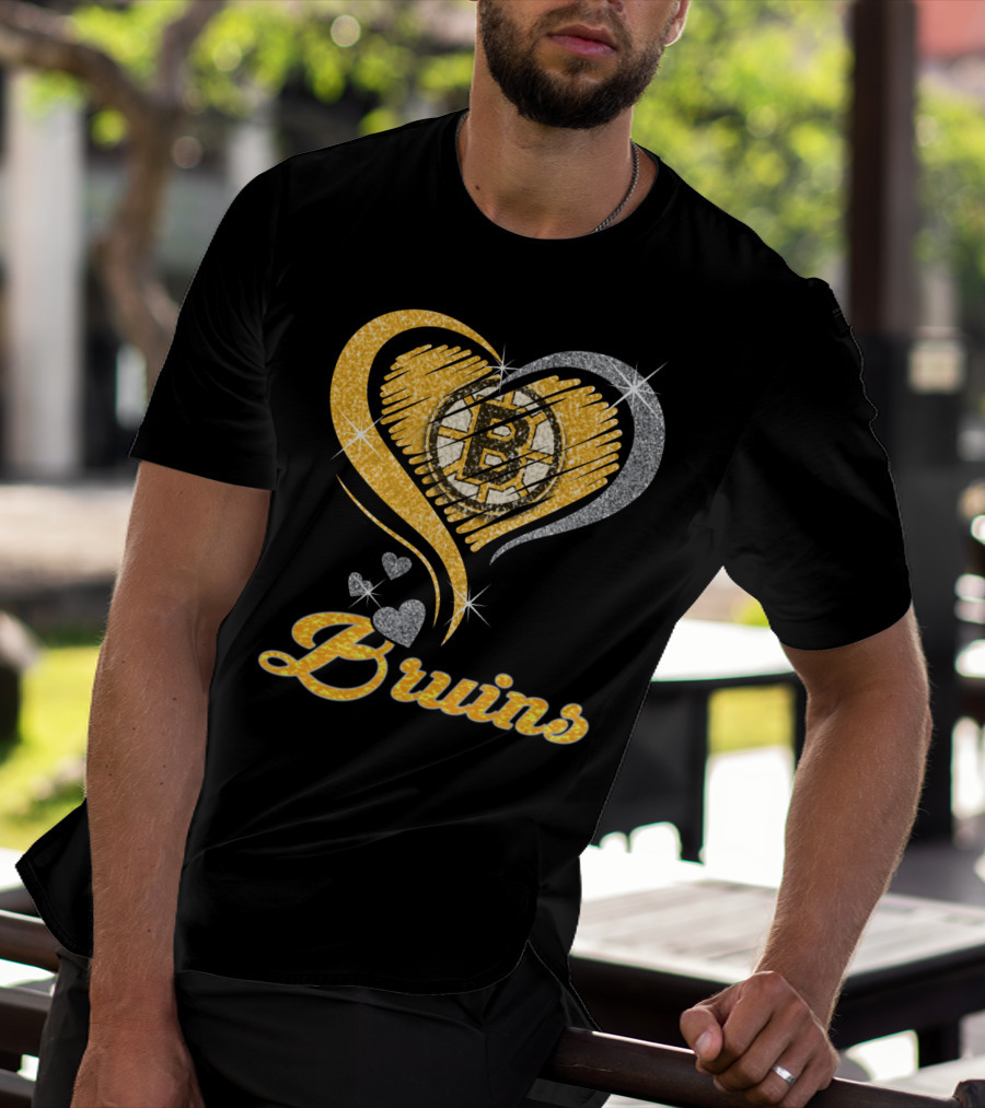 Boston Bruins Heart T-Shirt
